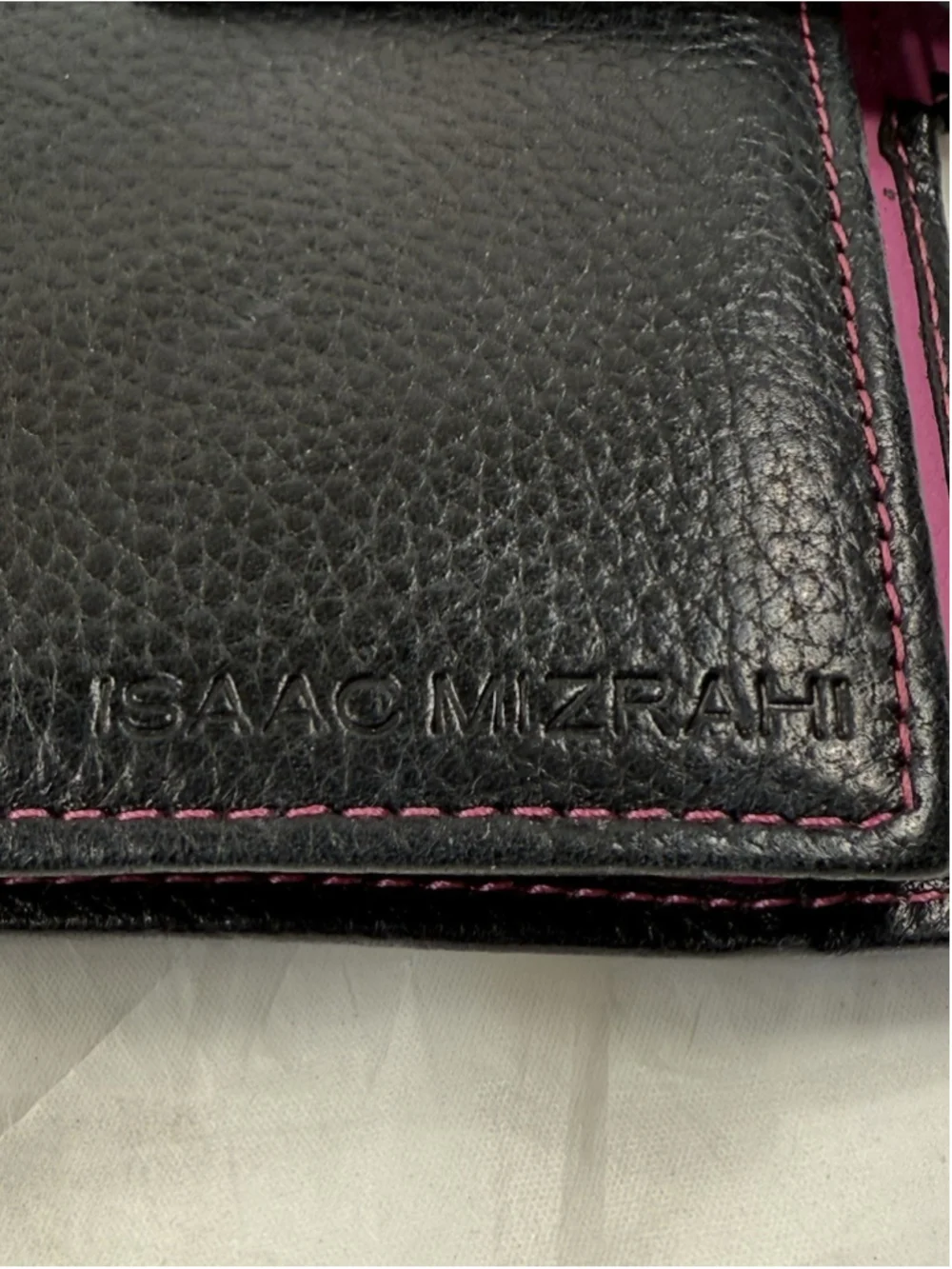 Isaac Mizrahi Black Credit Card Wallet